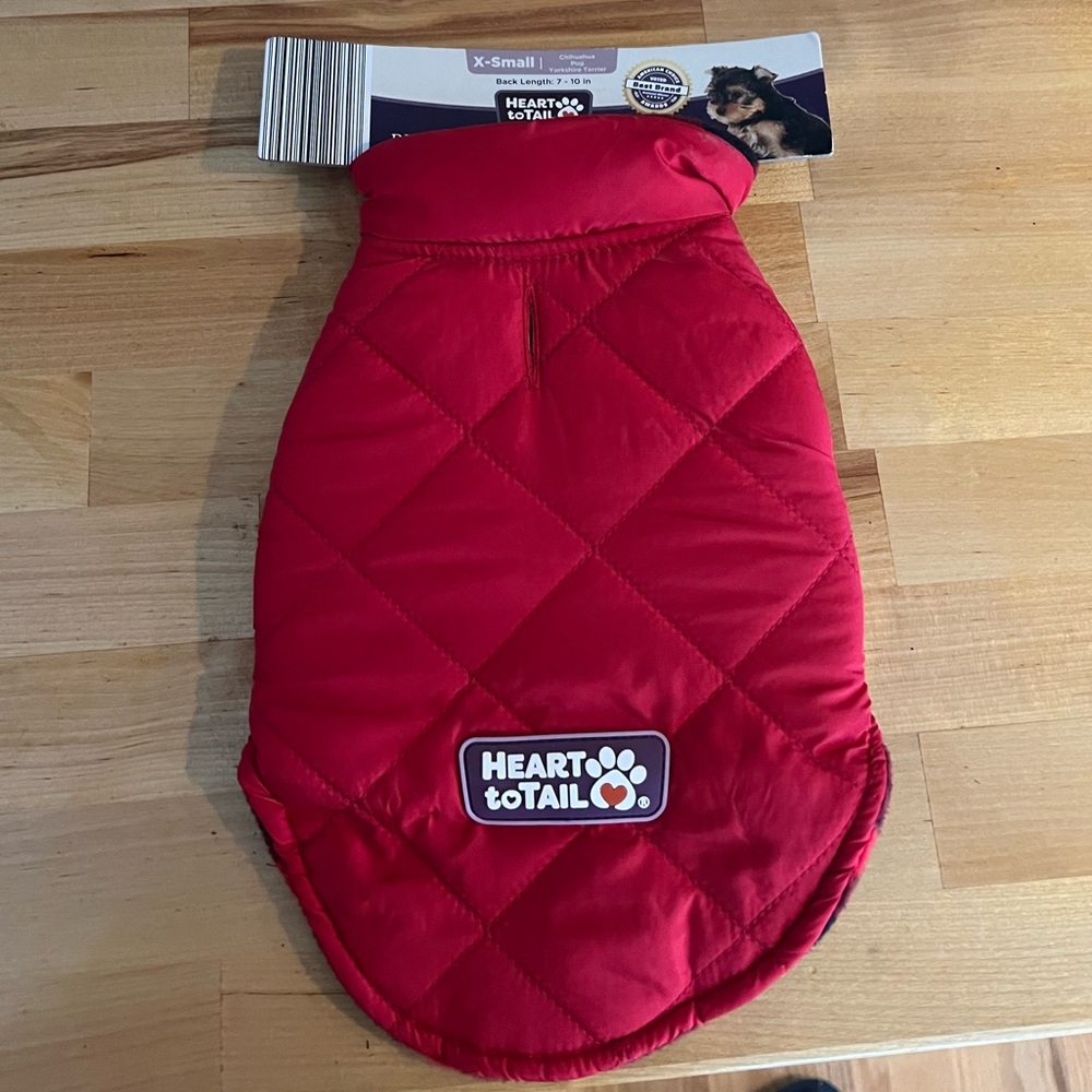 NWT! Small dog coat.